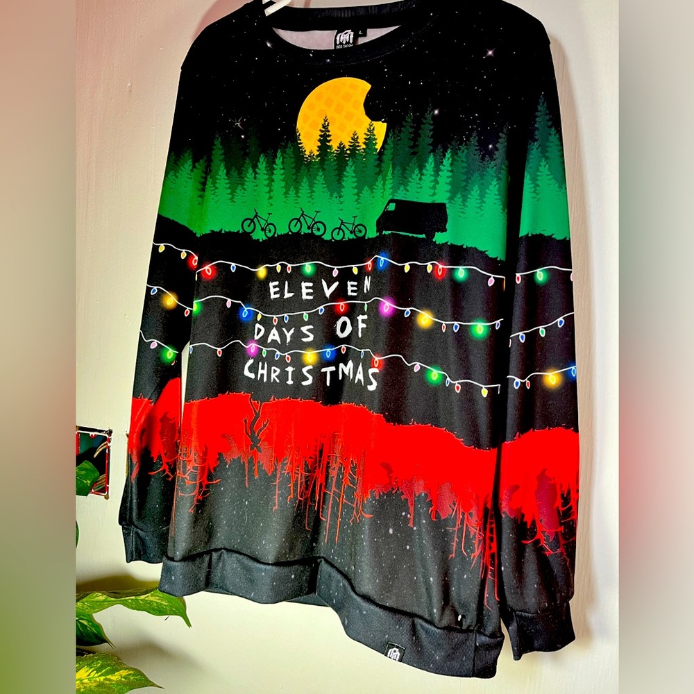 Christmas Sweater into the AM size large